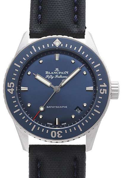 Blancpain fifty fathoms blue dial online