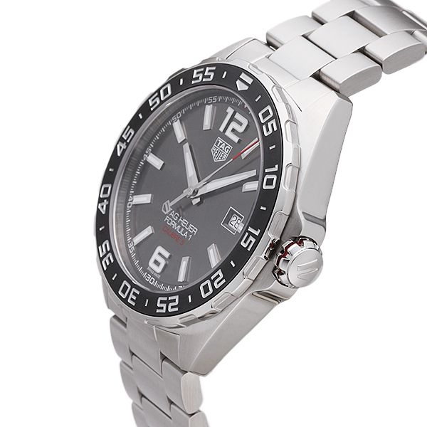 TAG Heuer Formula 1 Orologio Uomo Automatico 43mm – Quadrante Antracite – Bracciale Argento – Modello WAZ2011BA0842