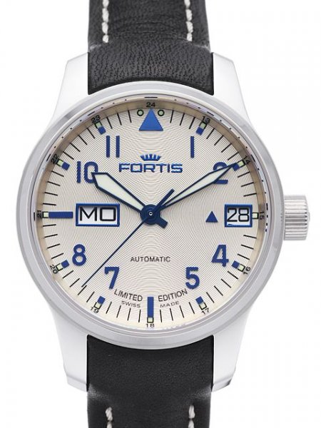 Fortis F-43 Flieger Silver Line Big Day/Date Limited Edition
