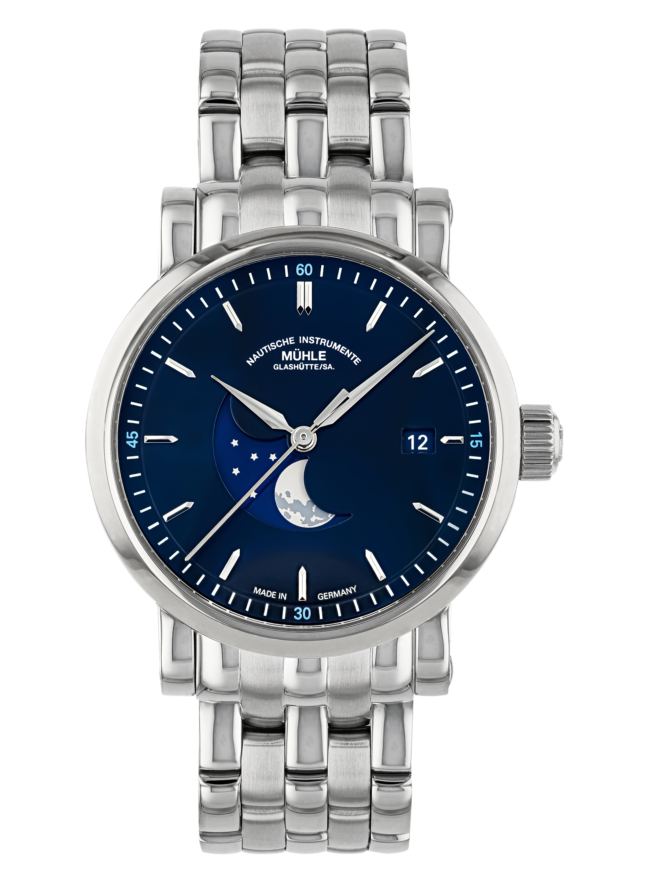 MÜHLE Glashütte Teutonia IV Bluemoon M1-44-62-MB Uhrinstinkt