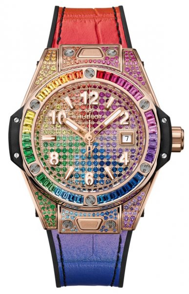 Hublot Big Bang One Click King Gold Rainbow 33mm