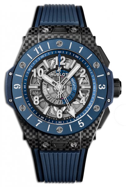 Hublot Big Bang Unico GMT Carbon Blue Ceramic 45 mm