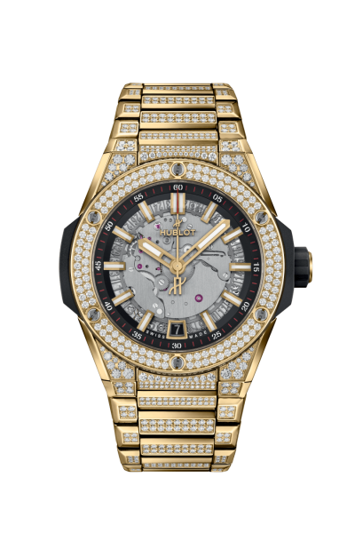 Hublot Big Bang Integrated Time Only Yellow Gold Pavé 40 mm