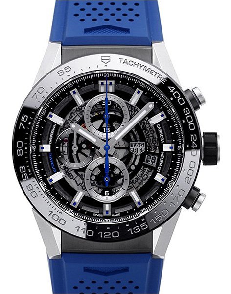 Tag Heuer Carrera Calibre HEUER 01 Automatik Chronograph 45mm Blue Touch Edition