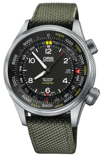 Oris Big Crown ProPilot Altimeter mit Fuss-Skala