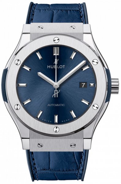 Hublot Classic Fusion 42mm Automatic Titanium Blue