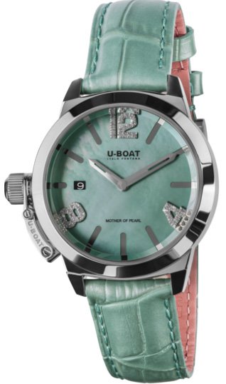 U-Boat Classico 38 Turquoise Mother of Pearl