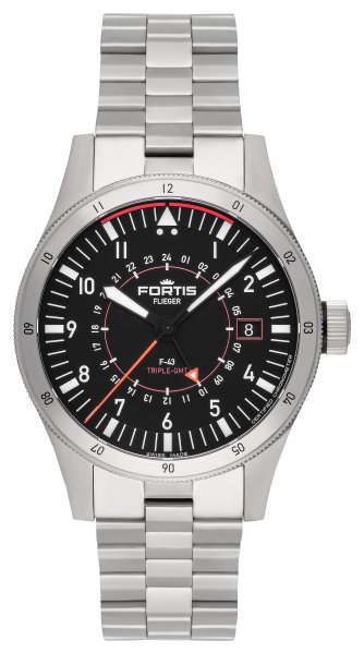 Fortis Flieger F-43 Triple-GMT