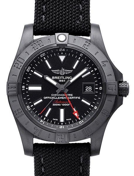 Breitling Avenger II GMT Blacksteel