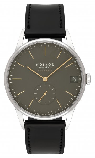 NOMOS Glashütte Orion neomatik 41 Datum olivgold