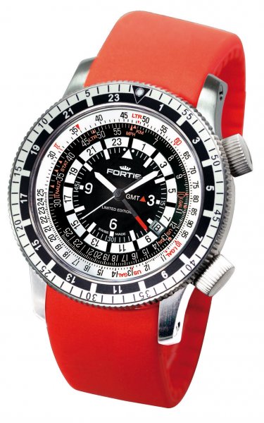 Fortis B-47 Calculator GMT 3 Time Zones Limited Edition Fortis B-47 Calculator GMT 3 Time Zones Limited Edition