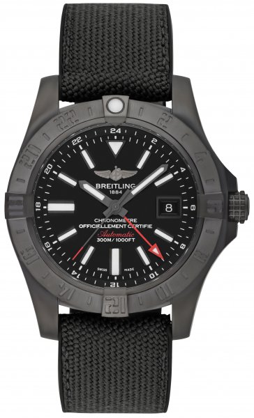 Breitling Avenger II GMT Blacksteel