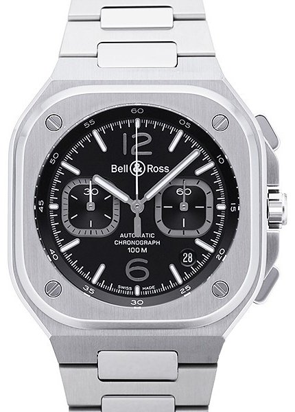 Bell & Ross BR 05 CHRONO BLACK STEEL Bell & Ross BR 05 CHRONO BLACK STEEL