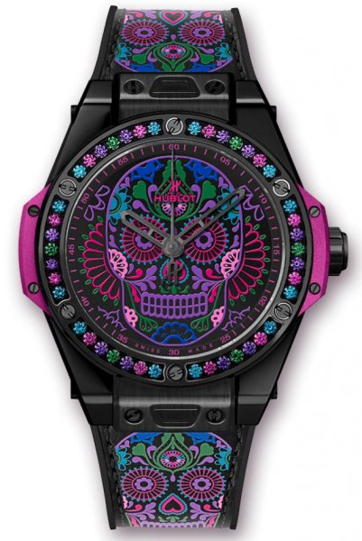 Hublot Big Bang One Click Calavera Catrina Black Ceramic 39 mm