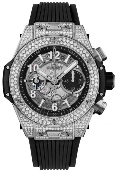Hublot Big Bang Unico Titanium Pave 44mm Automatic Chronograph Hublot Big Bang Unico Titanium Pave 44mm Automatic Chronograph